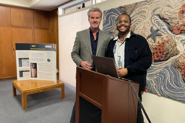 Chris Burmester, Chief Strategy Officer, Energy Solutions (left) and Kurtis Deschamps, Project Manager I, Energy Solutions (right).